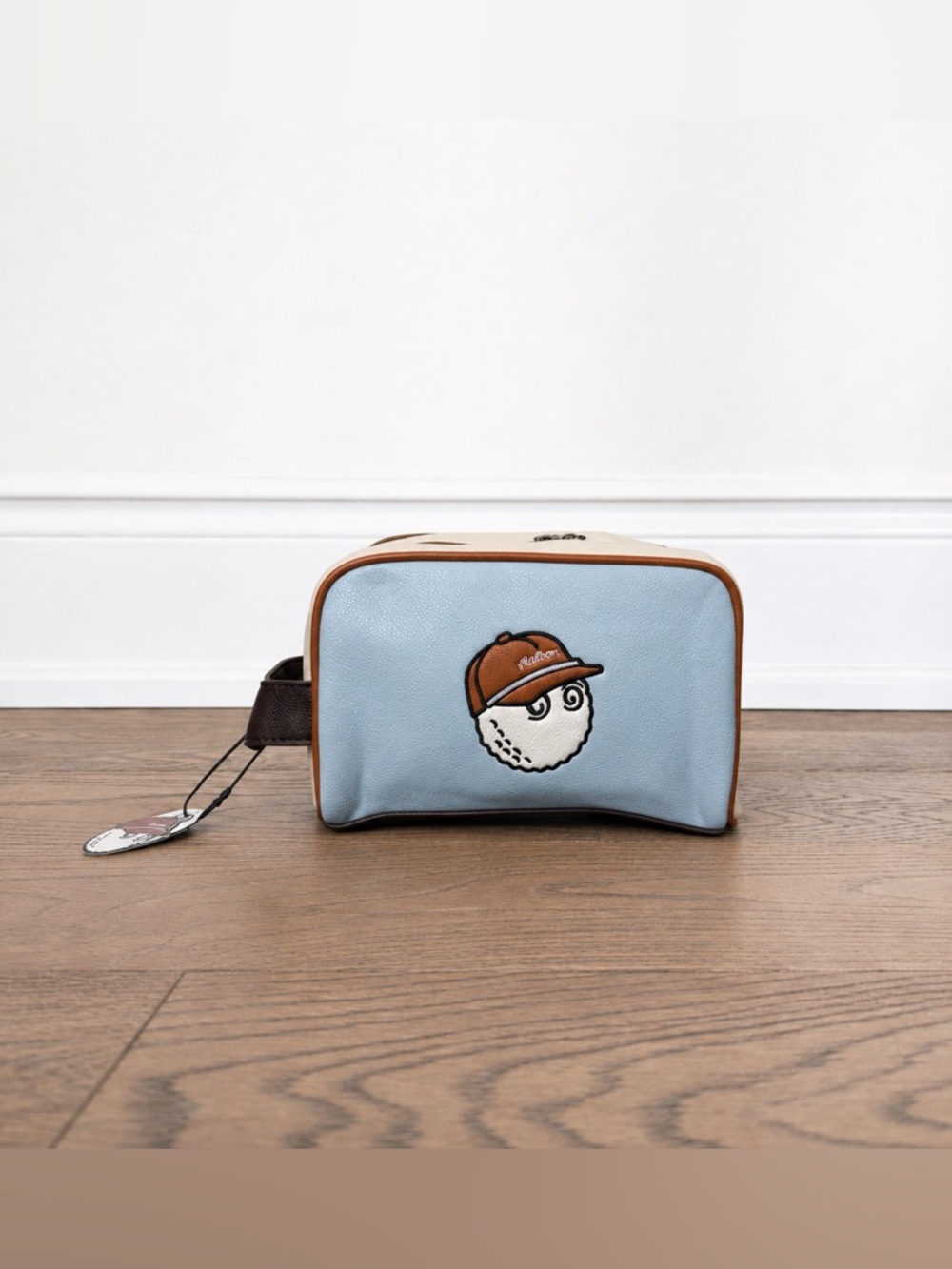Malbon Golf Pouch | PU Leather | Vintage Style Toiletry & Travel Bag